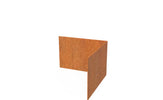 Adezz Kantopsluiting cortenstaal hoek recht buiten 30 x 30 x 20 cm - 3 mm