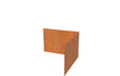 Adezz Kantopsluiting cortenstaal hoek recht buiten 30 x 30 x 20 cm - 3 mm
