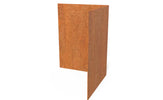 Adezz Kantopsluiting cortenstaal hoek recht buiten 30 x 30 x 39 cm - 2 mm