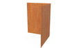 Adezz Kantopsluiting cortenstaal hoek recht buiten 30 x 30 x 39 cm - 2 mm
