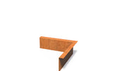Adezz Kantopsluiting cortenstaal hoek gezet binnen 30 x 30 x 10 cm - 2 mm