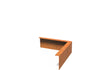 Adezz Kantopsluiting cortenstaal hoek gezet buiten 30 x 30 x 10 cm - 2 mm