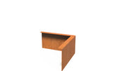 Adezz Kantopsluiting cortenstaal hoek gezet buiten 30 x 30 x 15 cm - 2 mm