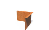 Adezz Kantopsluiting cortenstaal hoek gezet binnen 30 x 30 x 20 cm - 3 mm
