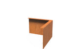 Adezz Kantopsluiting cortenstaal hoek gezet buiten 30 x 30 x 20 cm - 3 mm