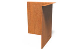 Adezz Kantopsluiting cortenstaal hoek gezet binnen 30 x 30 x 39 cm - 2 mm