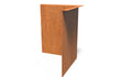 Adezz Kantopsluiting cortenstaal hoek gezet binnen 30 x 30 x 39 cm - 3 mm