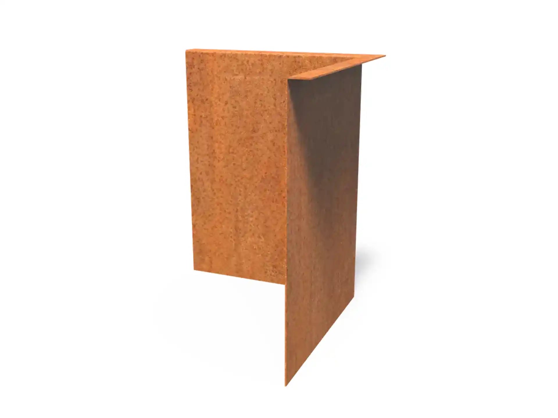 Adezz Kantopsluiting cortenstaal hoek gezet binnen 30 x 30 x 39 cm - 3 mm