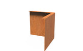 Adezz Kantopsluiting cortenstaal hoek gezet buiten 30 x 30 x 39 cm - 3 mm