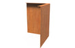 Adezz Kantopsluiting cortenstaal hoek gezet buiten 30 x 30 x 39 cm - 2 mm