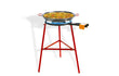 Garcima COMPLETE SET paella brander 50 cm met standaard en gevulde stalen paella pan 60 cm Mirador, productfoto.