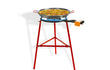 Garcima COMPLETE SET paella brander 60 cm met standaard en gevulde stalen paella pan 70 cm Ibiza, productfoto.