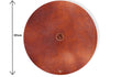 Ronde cortenstalen Gofire deksel voor vuurschaal met een diameter van 121 cm, voorzien van een handvat in het midden en afgewerkt met een natuurlijke roestkleurige uitstraling.
