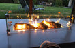 Gofire rechthoekige glasombouw 80 × 80 cm, beschermglas voor gas inbouwbrander.