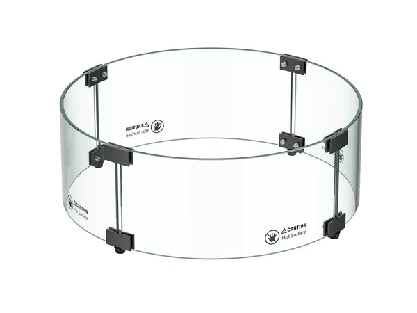 Gofire Glasombouw Rond 45 cm | Voor Inbouwbrander Rond 39 cm | Zwart gecoat