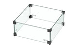 Glasombouw Vierkant 42,5 x 42,5 cm |  Geschikt voor Inbouwbrander | Zwart gecoat