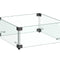 Gofire Glasombouw Vierkant 42,5 x 42,5 cm | Voor Inbouwbrander Vierkant 40 x 40 cm | Zwart gecoat