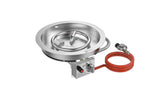 Gofire Inbouwbrander Rond 39 cm | Flexibel bedieningspaneel | RVS
