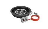 Gofire Inbouwbrander Rond 39 cm | Flexibel bedieningspaneel | Zwart gecoat