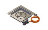 Gofire Inbouwbrander Vierkant 40 x 40 cm | Flexibel bedieningspaneel | RVS