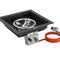 Gofire Inbouwbrander Vierkant 40 x 40 cm | Flexibel bedieningspaneel | Zwart gecoat