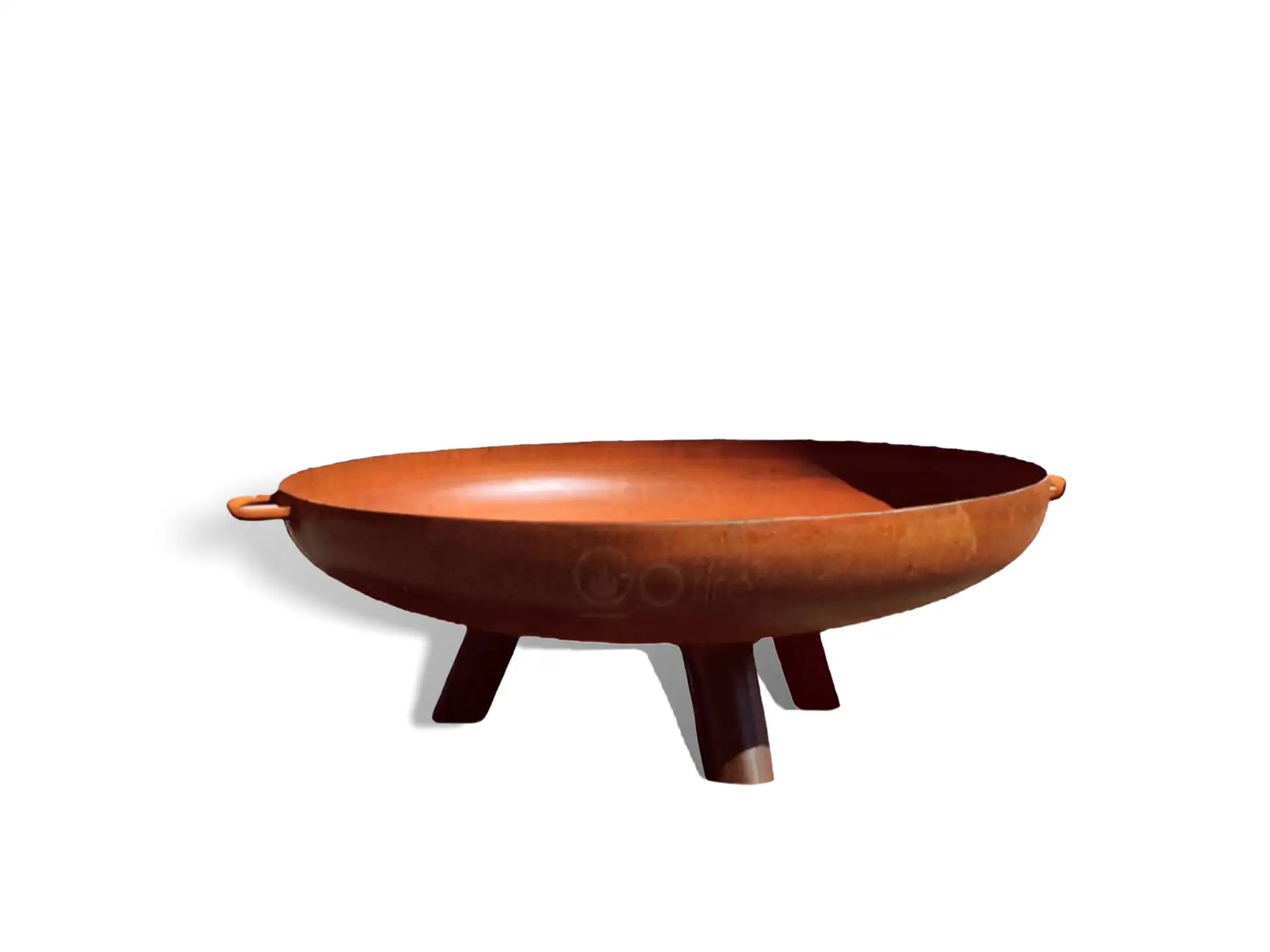 GoFire Lev vuurschaal 100 cm van cortenstaal leeg, sfeervol voor gebruik in de tuin of op het terras.

