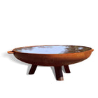 GoFire Lev Waterschaal cortenstaal 100 cm - vogel drinkschaal - groot vogelbad tuin