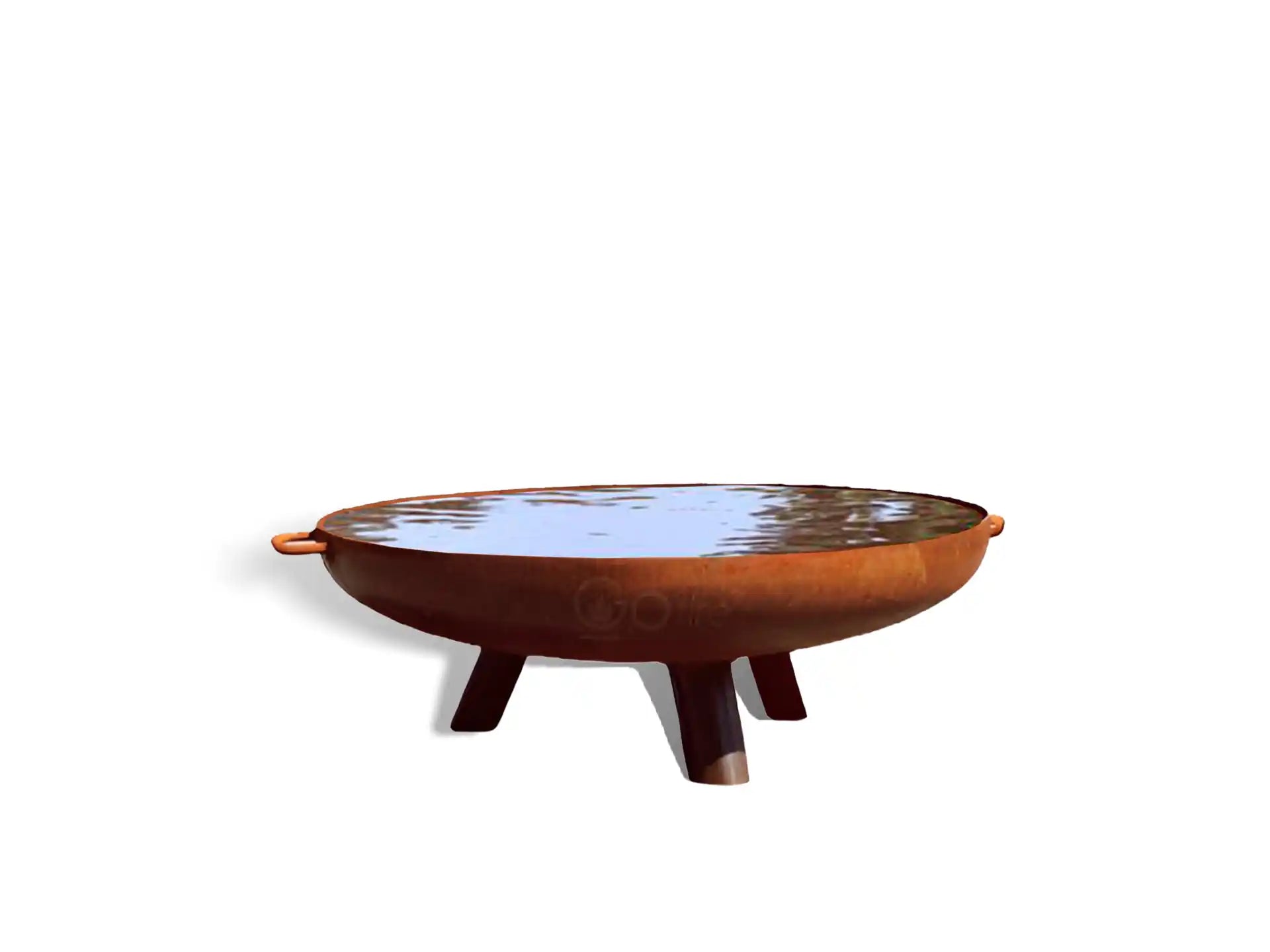 GoFire Lev Waterschaal cortenstaal 70 cm - vogel drinkschaal - groot vogelbad tuin