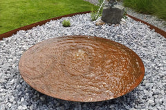 GoFire Soho Waterschaal cortenstaal 60 cm - vogel drinkschaal - groot vogelbad tuin