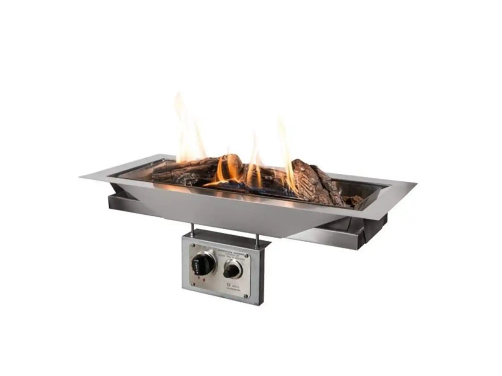 Happy Cocooning Inbouwbrander Rechthoek | 69 x 32 cm | RVS