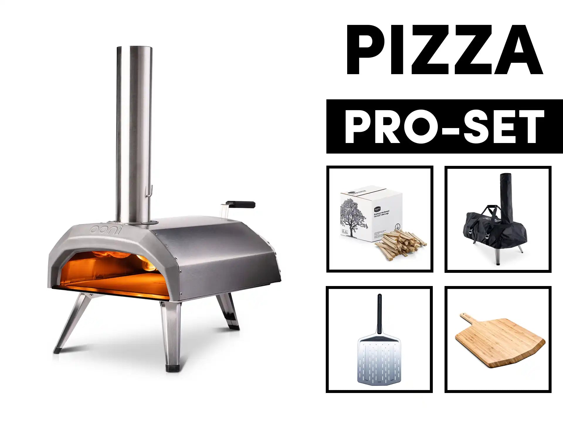 Ooni PROSET Karu 12 hout of houtskool gestookte pizza oven