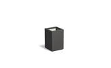 Adezz Carrez Plantenbak Polyester Vierkant 40 x 40 x 60 cm Zwartgrijs