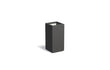 Adezz Carrez Plantenbak Polyester Vierkant 40 x 40 x 80 cm Zwartgrijs