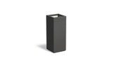 Adezz Carrez Plantenbak Polyester Vierkant 40 x 40 x 100 cm Zwartgrijs