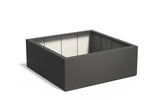 Adezz Carrez Plantenbak Polyester Vierkant 160 x 160 x 60 cm Zwartgrijs