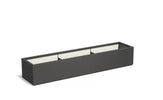 Adezz Carrez Plantenbak Polyester Rechthoek 230 x 50 x 40 cm Zwartgrijs