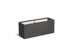 Adezz Carrez Plantenbak Polyester Rechthoek 150 x 50 x 60 cm Zwartgrijs