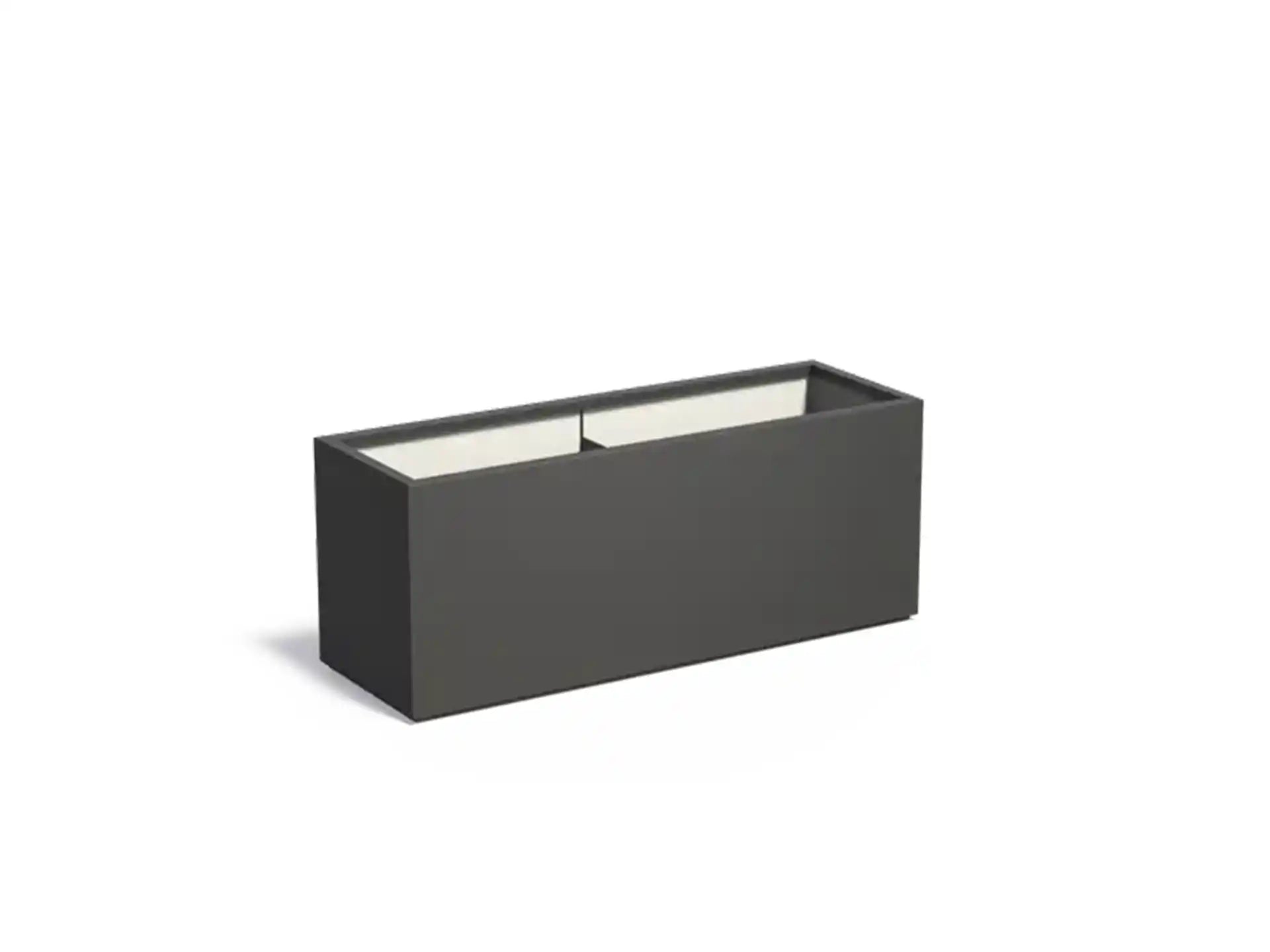 Adezz Carrez Plantenbak Polyester Rechthoek 150 x 50 x 60 cm Zwartgrijs