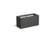 Adezz Carrez Plantenbak Polyester Rechthoek 120 x 50 x 60 cm Zwartgrijs