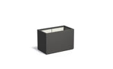 Adezz Carrez Plantenbak Polyester Rechthoek 90 x 50 x 60 cm Zwartgrijs