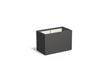 Adezz Carrez Plantenbak Polyester Rechthoek 90 x 50 x 60 cm Zwartgrijs