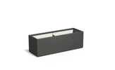 Adezz Carrez Plantenbak Polyester Rechthoek 150 x 50 x 50 cm Zwartgrijs