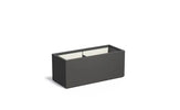 Adezz Carrez Plantenbak Polyester Rechthoek 120 x 50 x 50 cm Zwartgrijs
