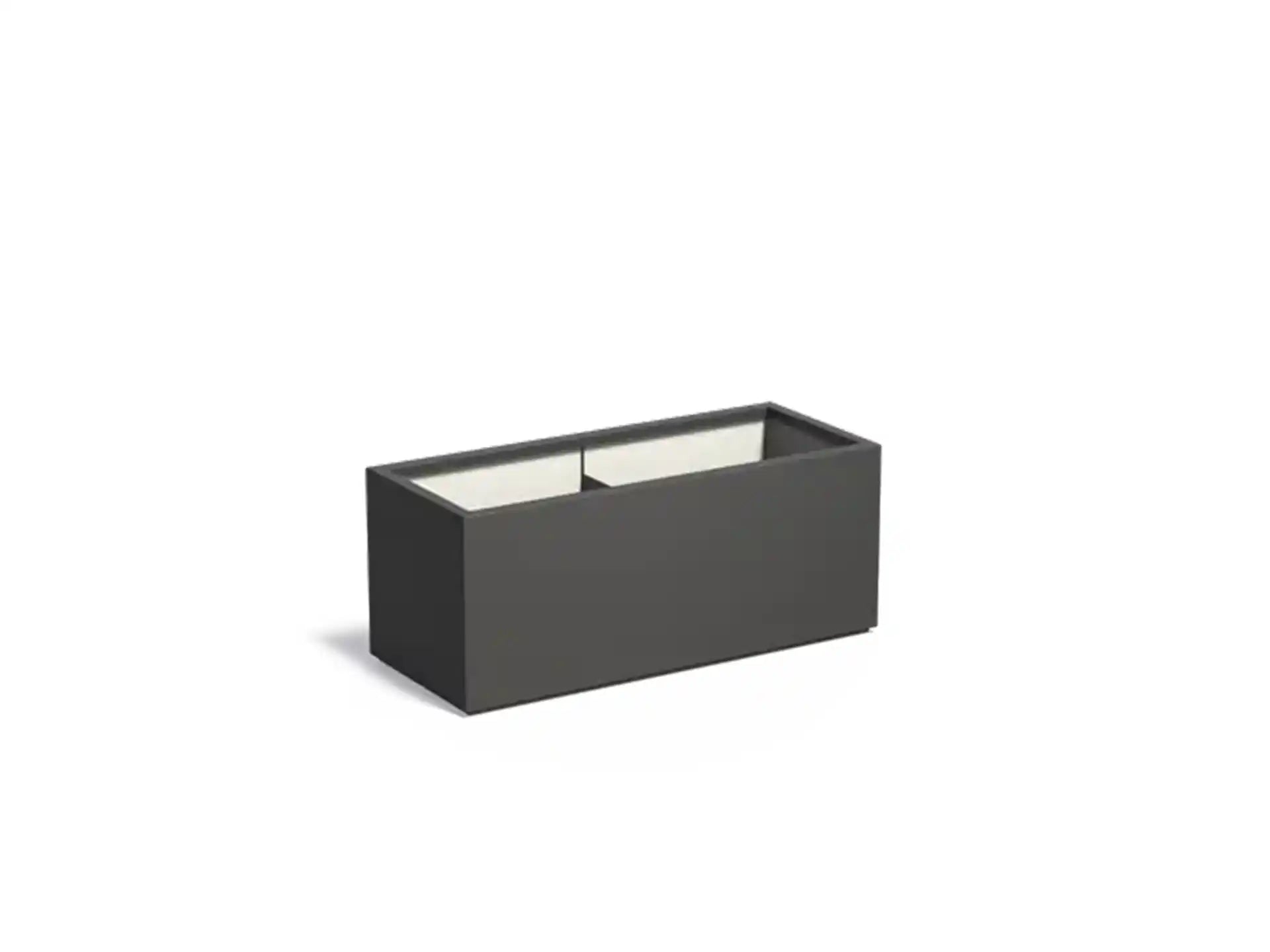 Adezz Carrez Plantenbak Polyester Rechthoek 120 x 50 x 50 cm Zwartgrijs