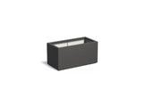Adezz Carrez Plantenbak Polyester Rechthoek 100 x 50 x 50 cm Zwartgrijs