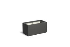 Adezz Carrez Plantenbak Polyester Rechthoek 100 x 50 x 50 cm Zwartgrijs