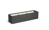 Adezz Carrez Plantenbak Polyester Rechthoek 200 x 50 x 50 cm Zwartgrijs
