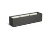 Adezz Carrez Plantenbak Polyester Rechthoek 200 x 50 x 50 cm Zwartgrijs