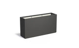 Adezz Carrez Plantenbak Polyester Rechthoek 150 x 40 x 80 cm Zwartgrijs