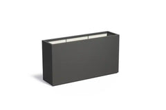 Adezz Carrez Plantenbak Polyester Rechthoek 150 x 40 x 80 cm Zwartgrijs